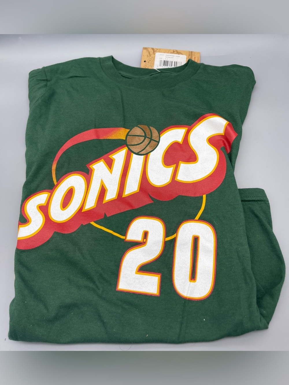Seattle Super Sonics Youth Gary Payton Mitchell & Ness Shirt Size Small NEW